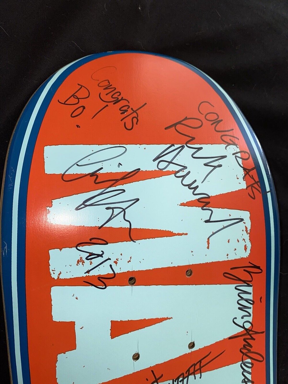 Signed Eric Koston Lance Mountain Brian Anderson Rick Howard Autographed Skateboard Deck Guy Mariano