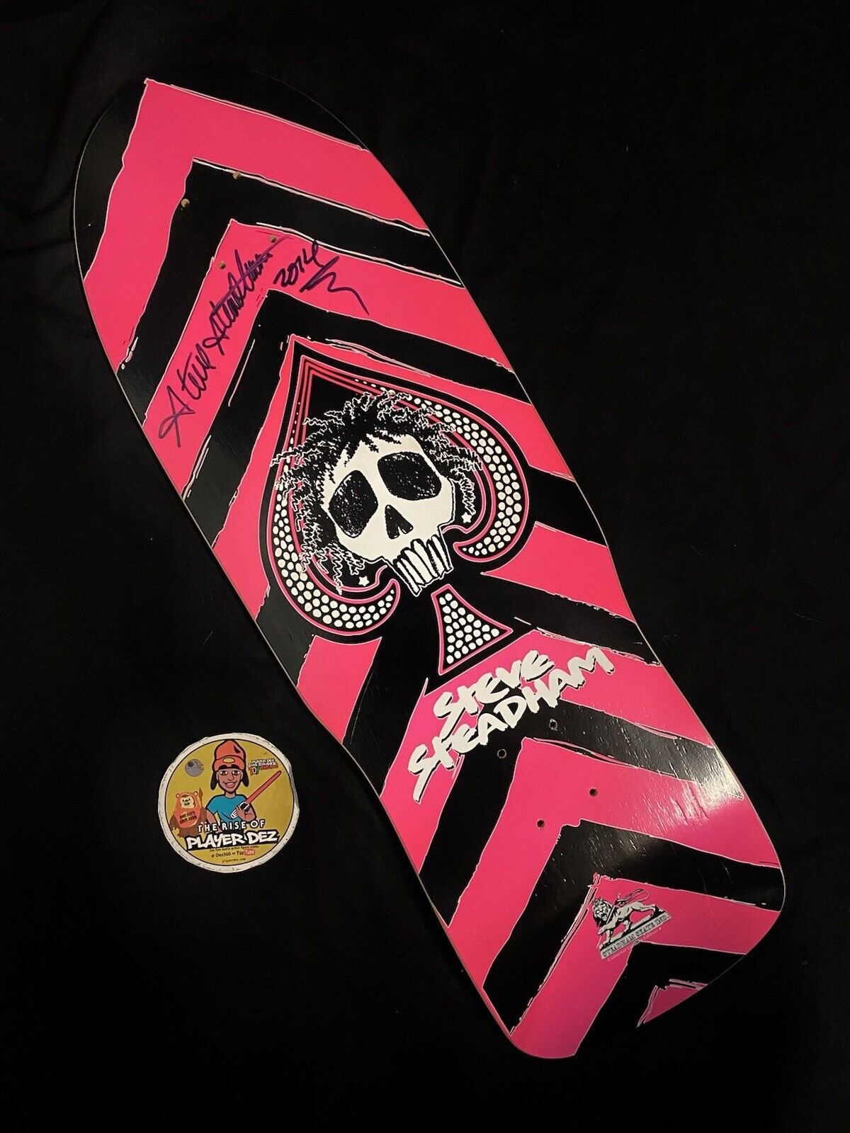 Signed Steve Steadham Stedmz Double Graphic Autographed Skateboard Deck Powell