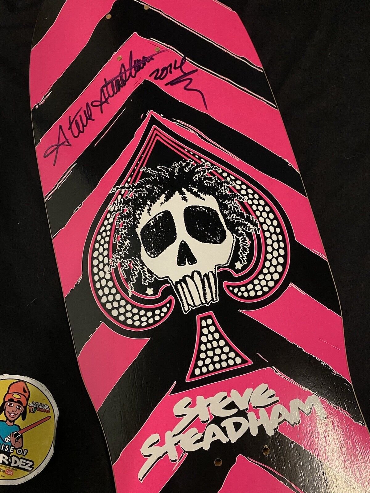 Signed Steve Steadham Stedmz Double Graphic Autographed Skateboard Deck Powell