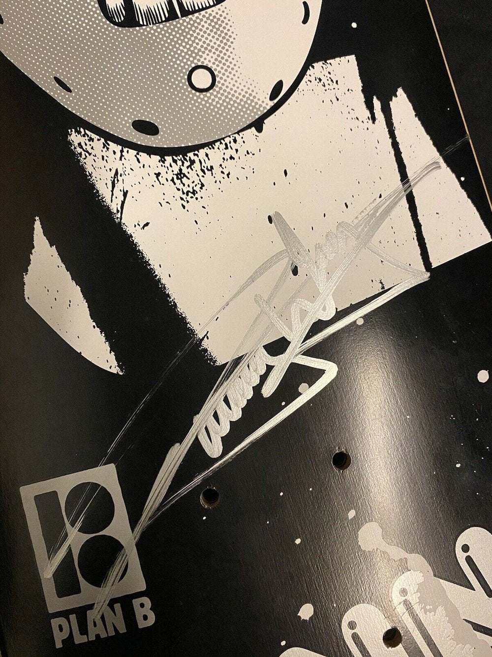 Signed Danny Way Plan B Killer Autographed Skateboard Deck Hannibal Mask