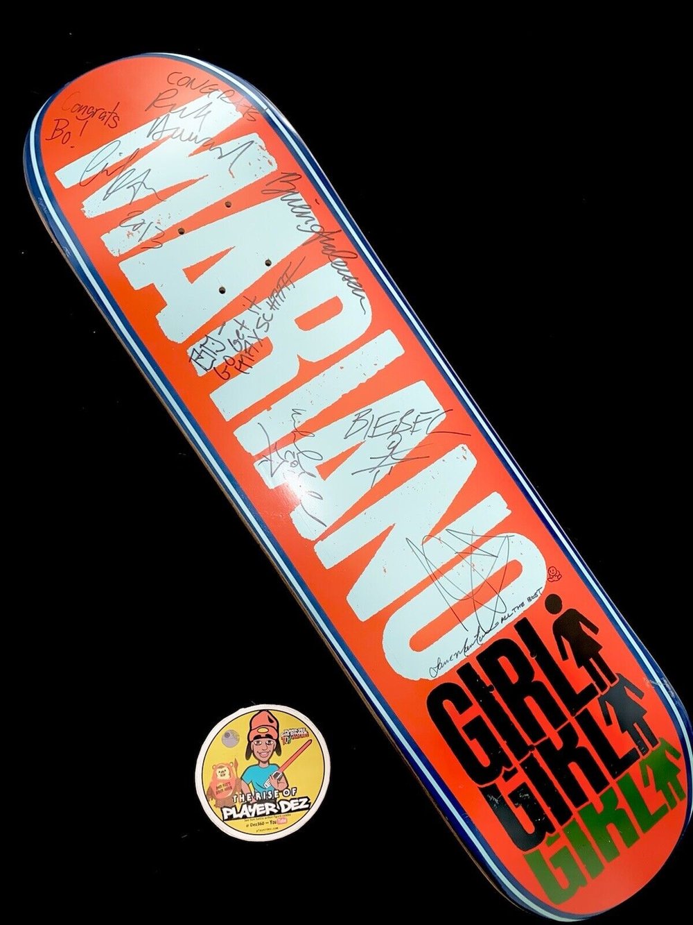 Signed Eric Koston Lance Mountain Brian Anderson Rick Howard Autographed Skateboard Deck Guy Mariano