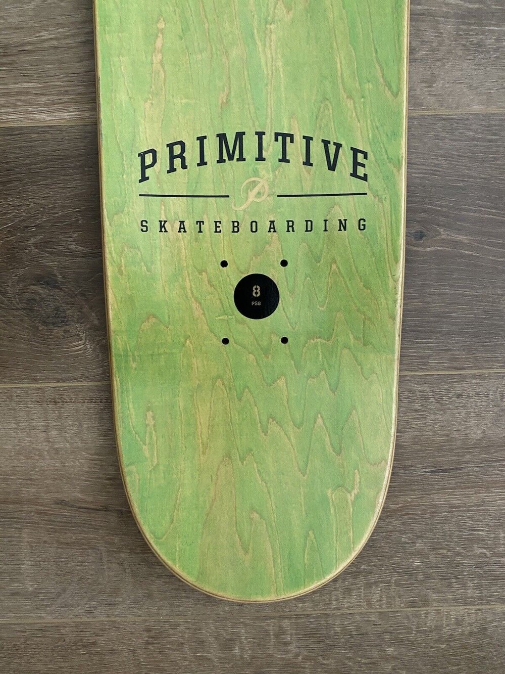 Signed Carlos Ribeiro Primitive Gold Spirit Animal Autographed Skateboard Deck 8.0