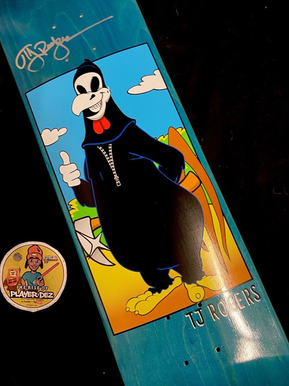 Signed TJ Rogers Blind Reaper Imposter Autographed Skateboard Deck