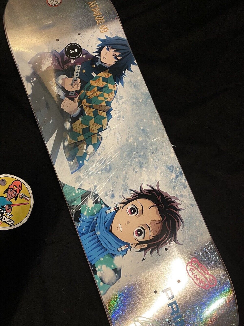 Signed Franky Villani Carlos Ribeiro Primitive Demon Slayer Autographed Skateboard Deck Anime