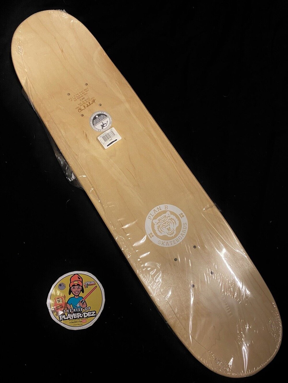 Signed Danny Way Plan B Autographed Skateboard Deck Bengal Tiger Mascot