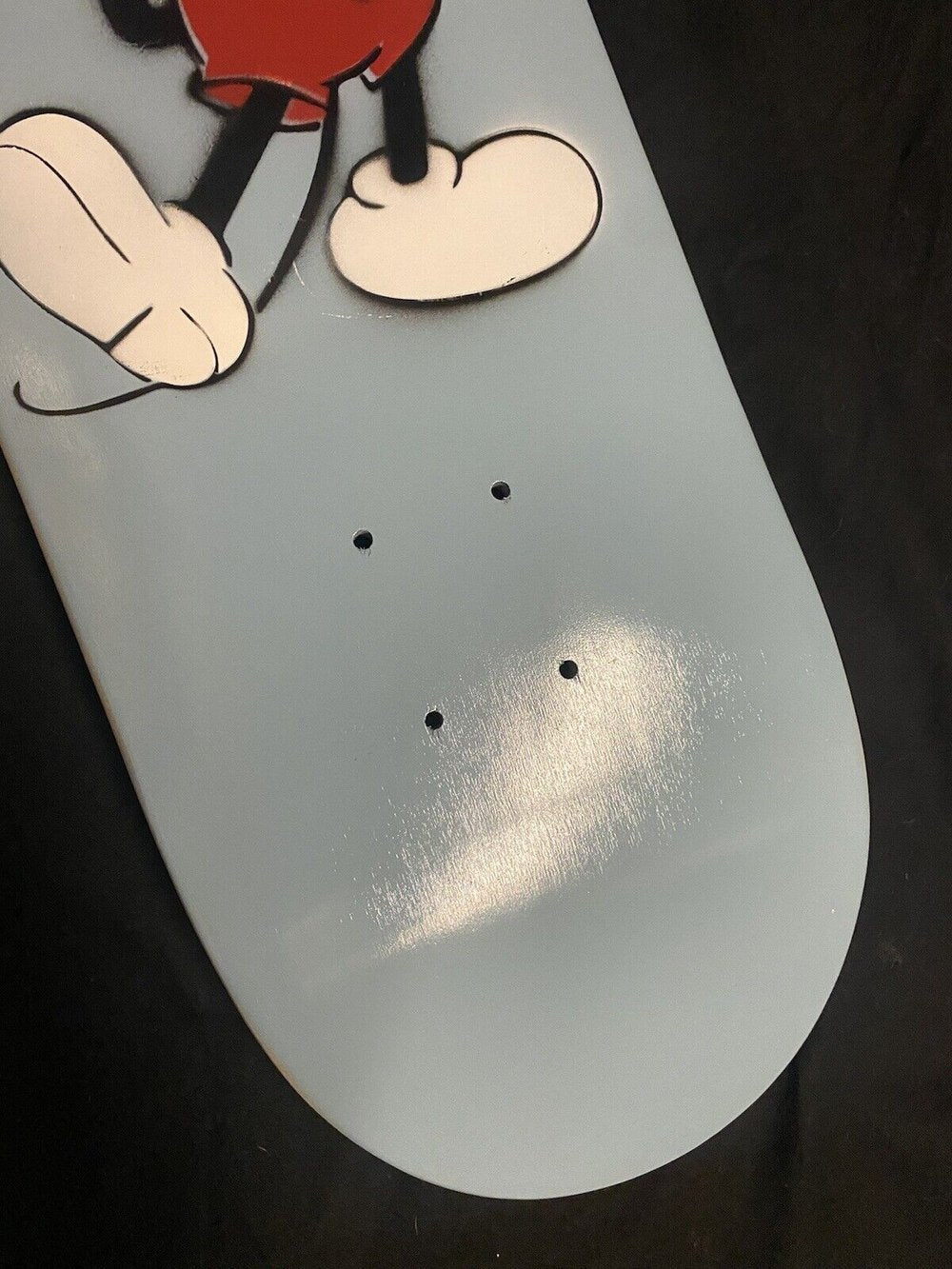 Signed Jim Greco Hammers Autographed Skateboard Deck Mickey Mouse Blue Spray