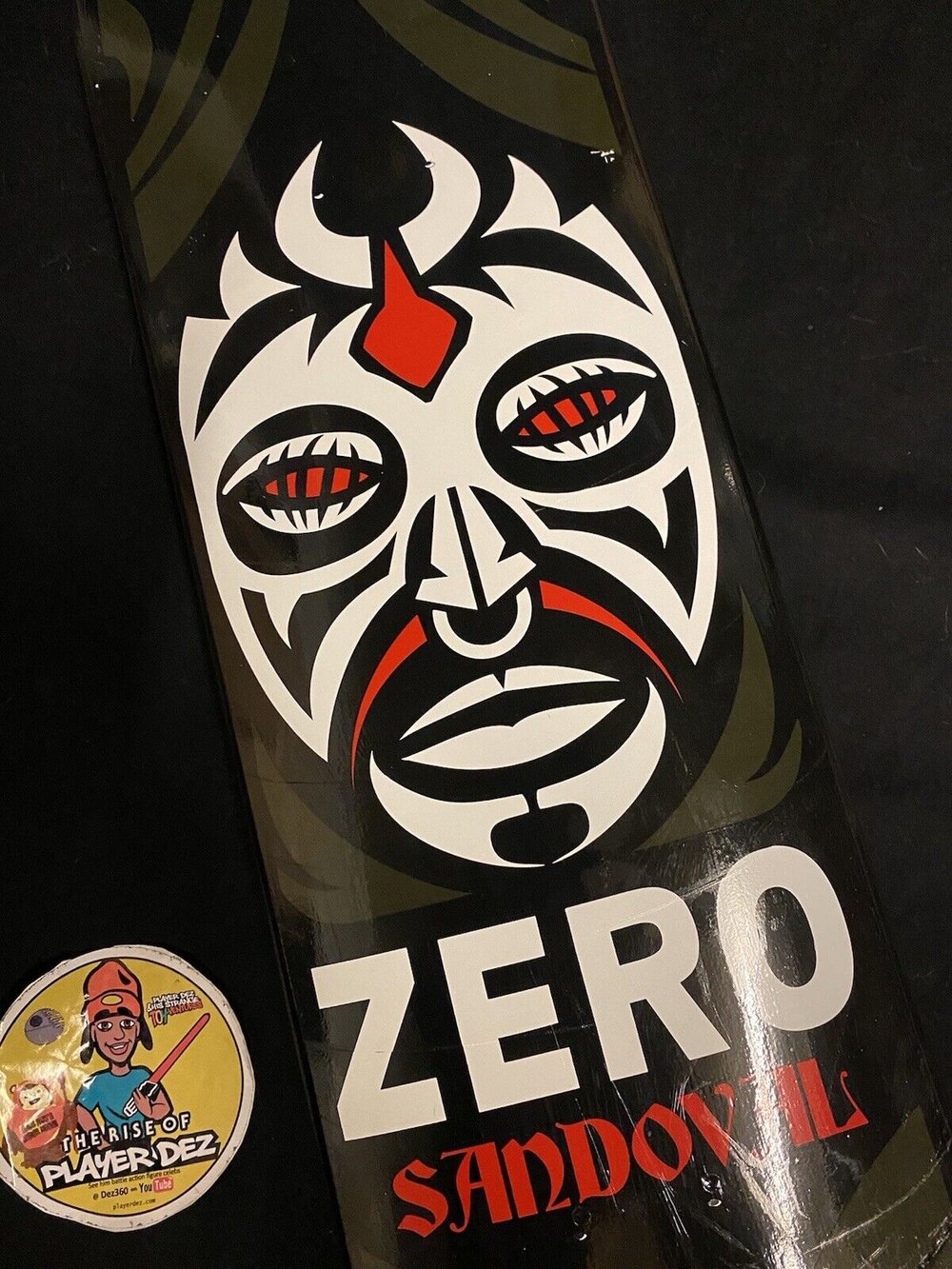Signed Tommy Sandoval Zero Autographed Skateboard Deck Vintage Wrestling Luchador