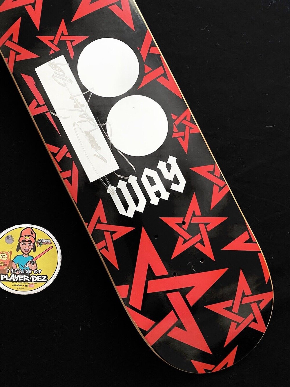 Signed Danny Way Plan B Red Stars Autographed Skateboard Deck 2009