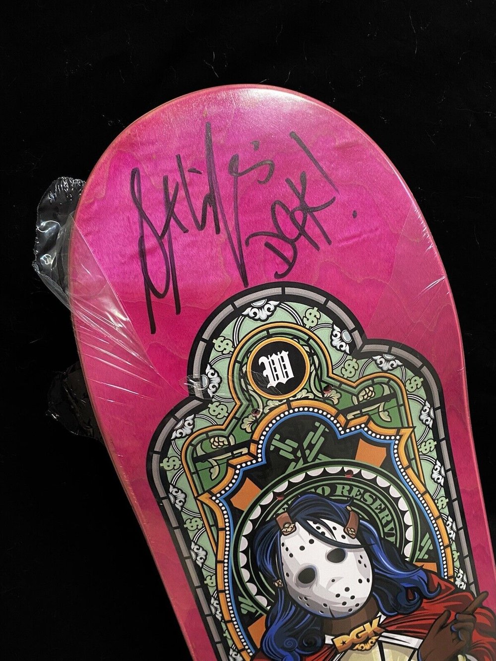 Signed Stevie Williams DGK Autographed Skateboard Deck Dirty Ghetto Disciple Kids