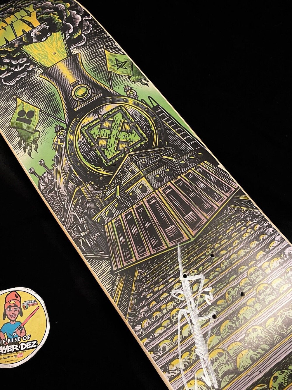 Signed Danny Way H Street Train Autographed Skateboard Deck Everslick