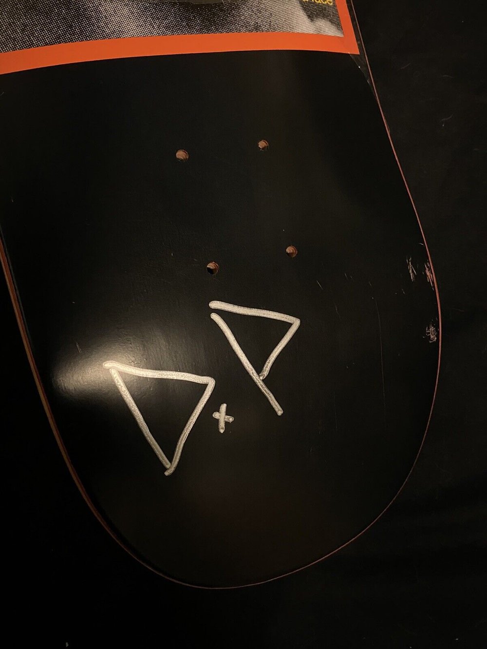 Signed Donovan Piscopo Hockey Autographed Skateboard Deck Jason Vorhees Eyes Without A Face