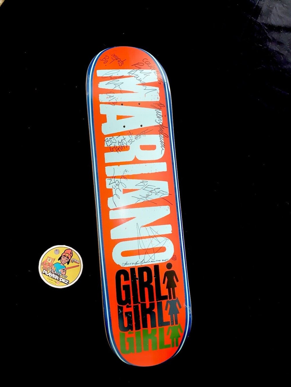 Signed Eric Koston Lance Mountain Brian Anderson Rick Howard Autographed Skateboard Deck Guy Mariano