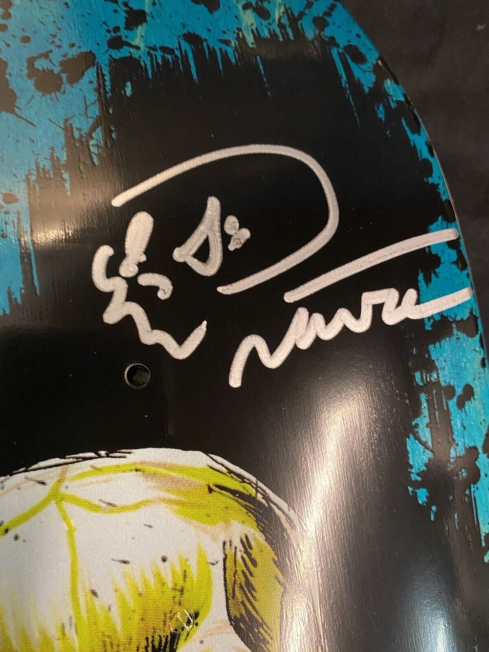 Signed Darren Navarrette Autographed Skateboard Deck Pro Model Skull Creature