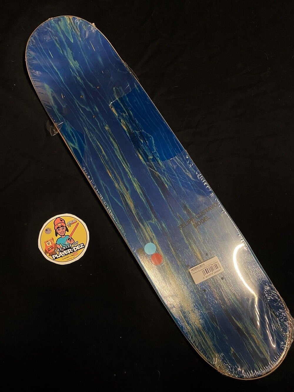 Signed Felipe Gustavo Plan B Autographed Skateboard Deck Muhammad Ali Hero Holofoil