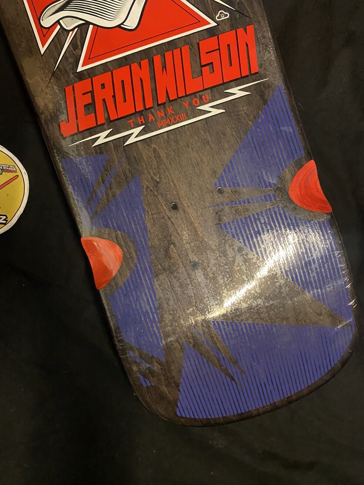 Signed Jeron Wilson Thank You Autographed Skateboard Deck Tony Hawk Parody