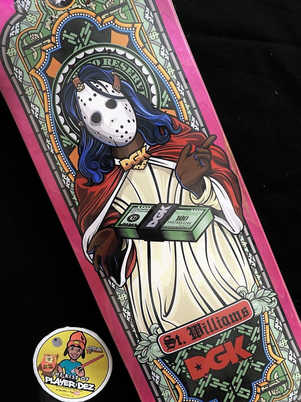 Signed Stevie Williams DGK Autographed Skateboard Deck Dirty Ghetto Disciple Kids