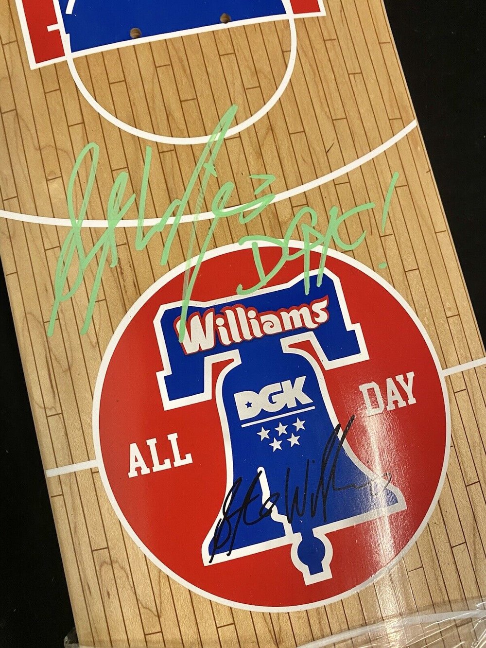 Signed Stevie Williams DGK Autographed Skateboard Deck Hoop Dreams