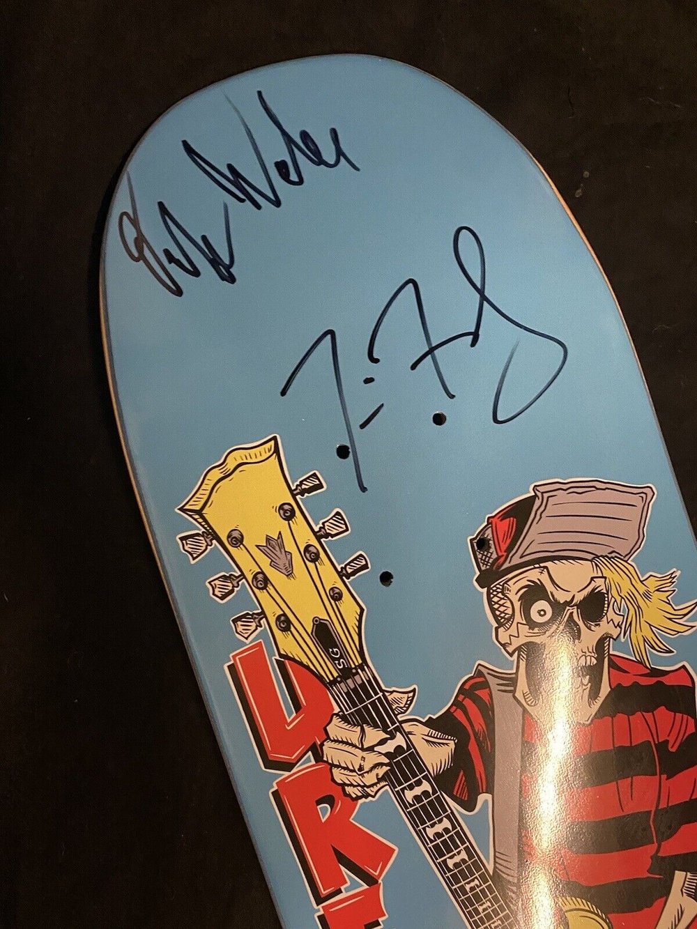 Signed Steve Caballero Urethane Rockband Autographed Skateboard Deck