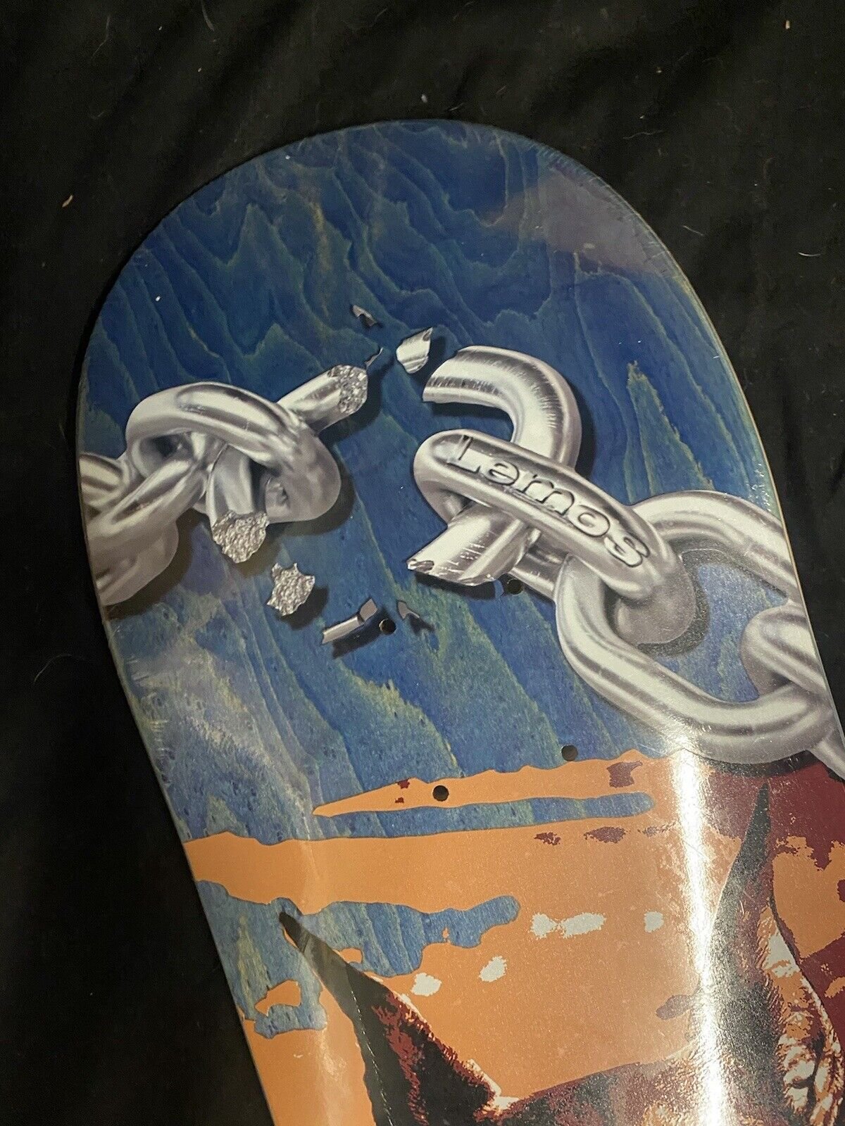 Signed Tiago Lemos Primitive Autographed Skateboard Deck Unleashed Dog Collar