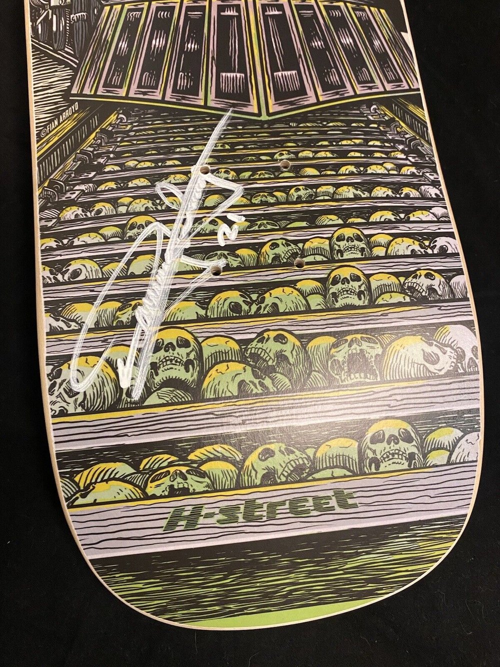Signed Danny Way H Street Train Autographed Skateboard Deck Everslick