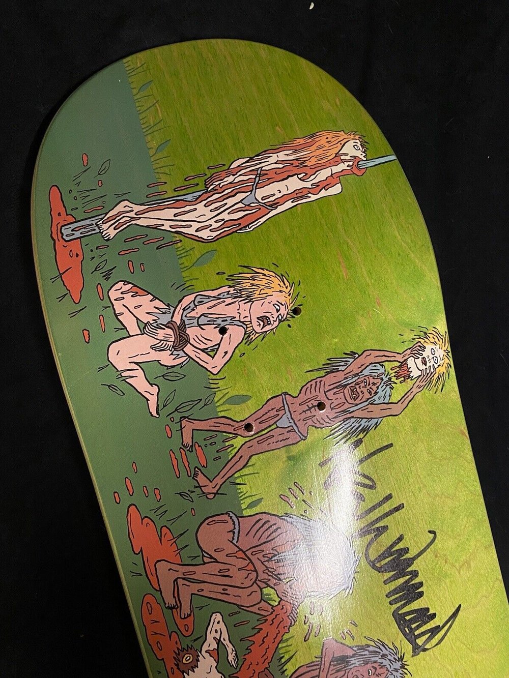 Signed Neen Williams Deathwish Zombies Creature Autographed Skateboard Deck
