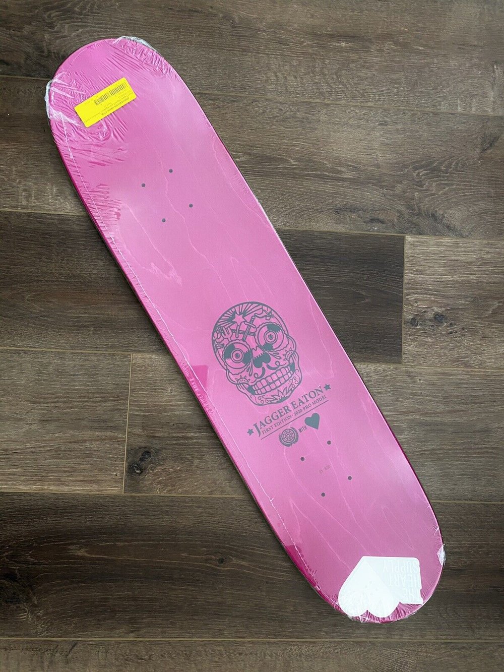 Signed Jagger Eaton Heart Supply Autographed Skateboard Deck Black Pink