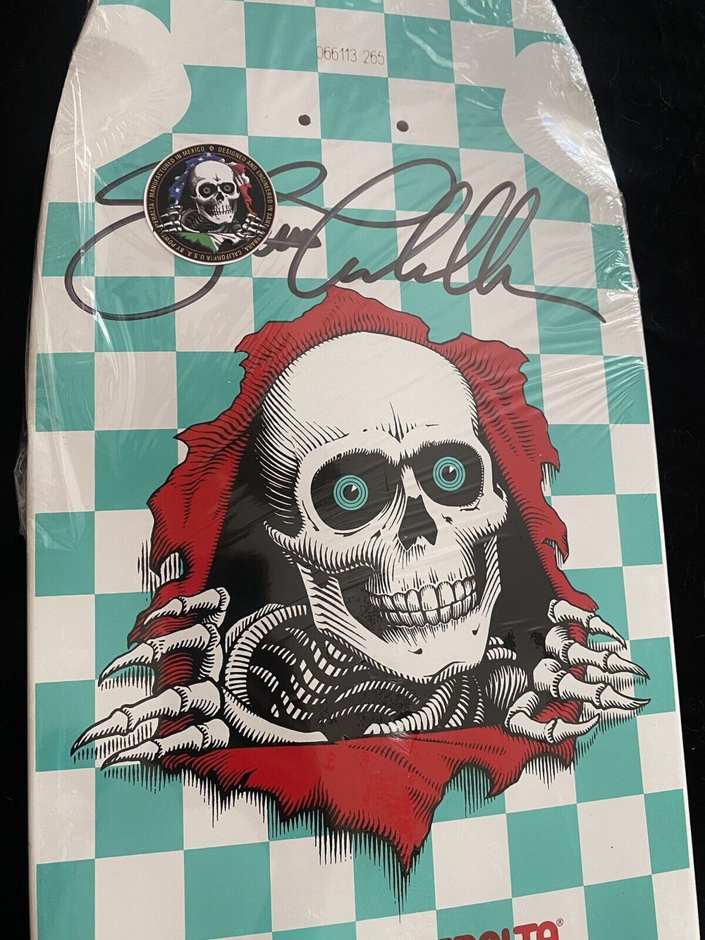 Signed Steve Caballero Powell Peralta Mint Ripper Autographed Skateboard Deck