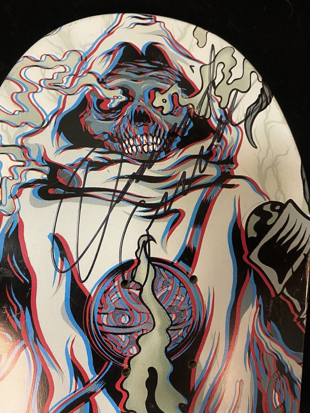Signed David Gravette Creature Ritual 3D Autographed Skateboard Deck