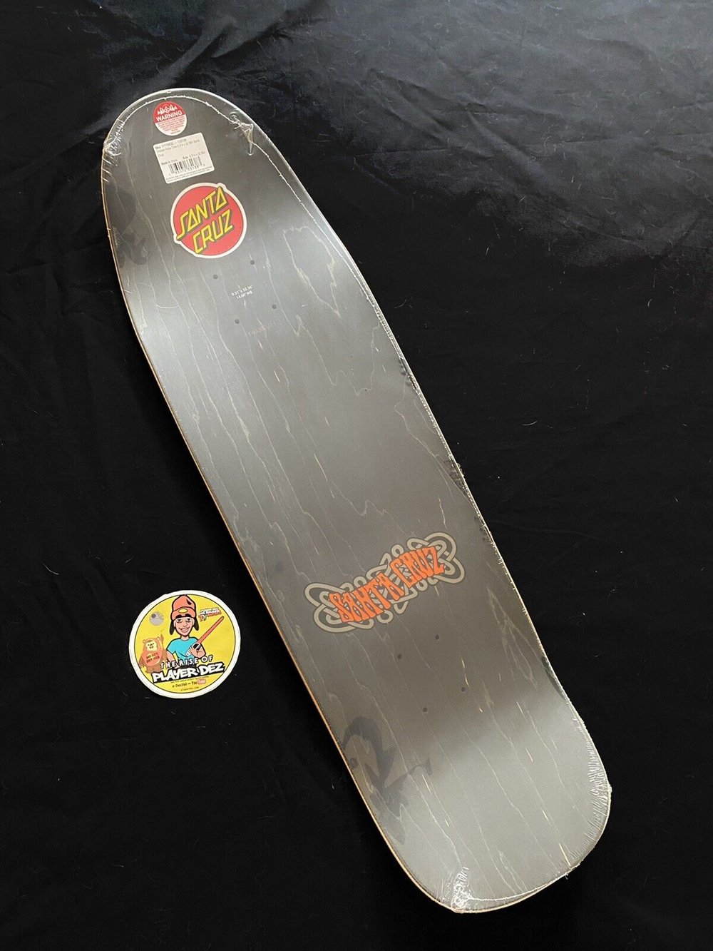 Signed Eric Dressen Santa Cruz Autographed Skateboard Deck Matte Black 9.31