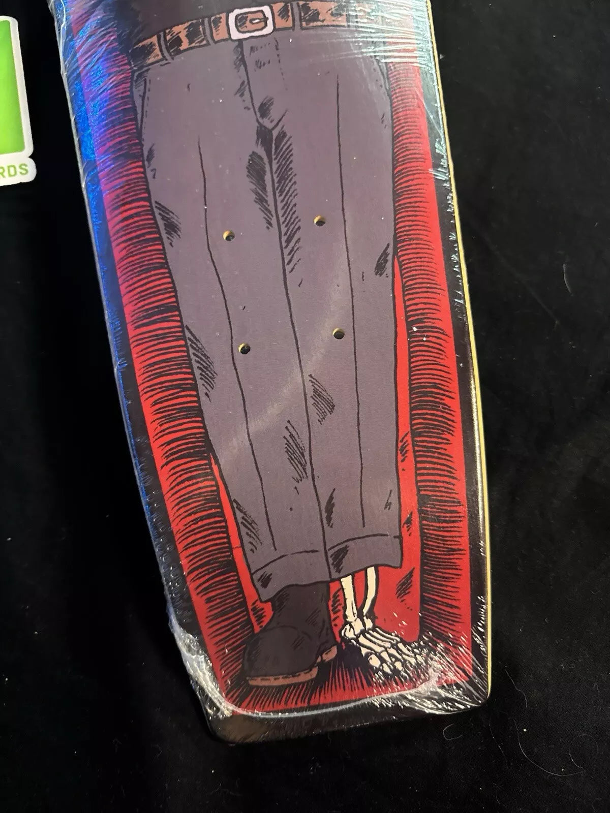 Darby Allin Signed Mark Foster Autographed Skateboard Deck Allen Coffin Drop