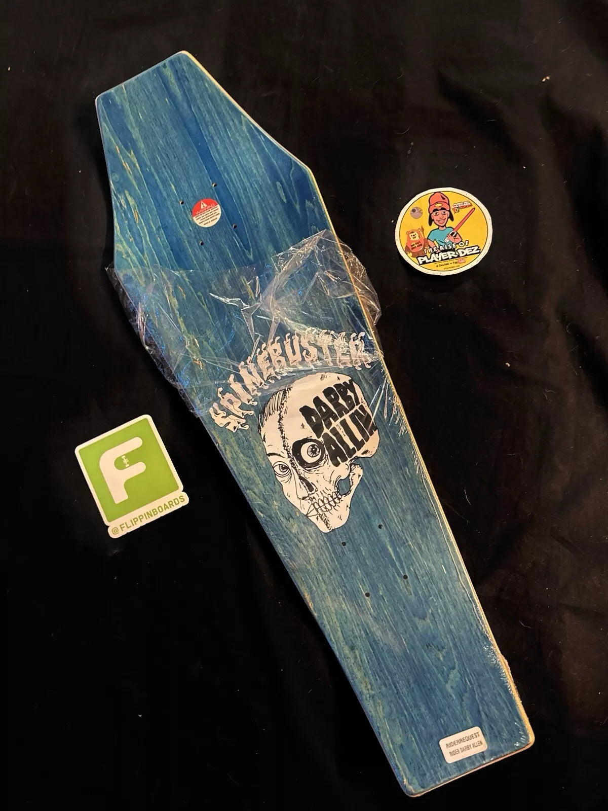 Darby Allin Signed Mark Foster Autographed Skateboard Deck Allen Coffin Drop