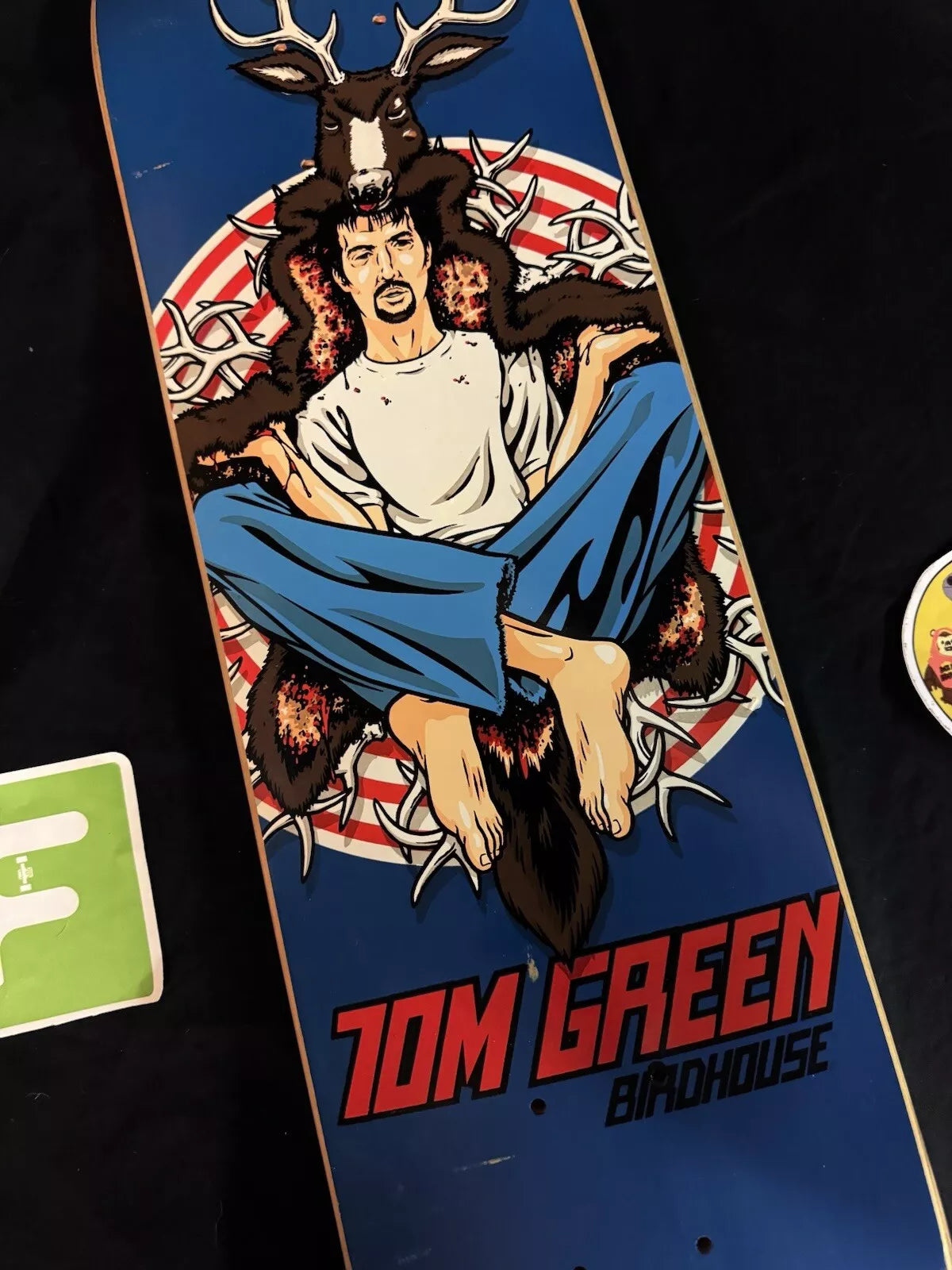 Sean Cliver Signed Tom Green Deerman Autographed Birdhouse Skateboard Deck