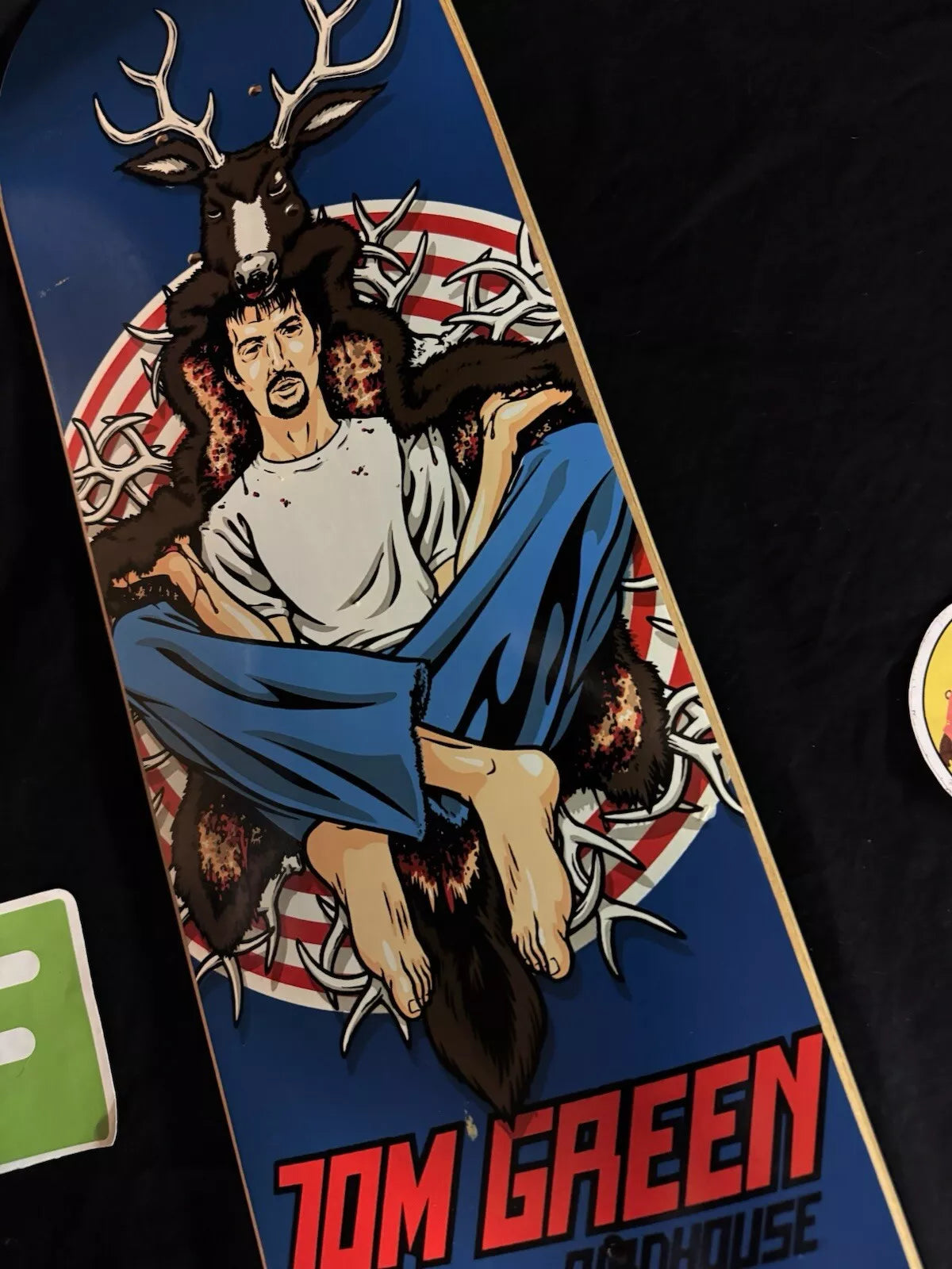 Sean Cliver Signed Tom Green Deerman Autographed Birdhouse Skateboard Deck