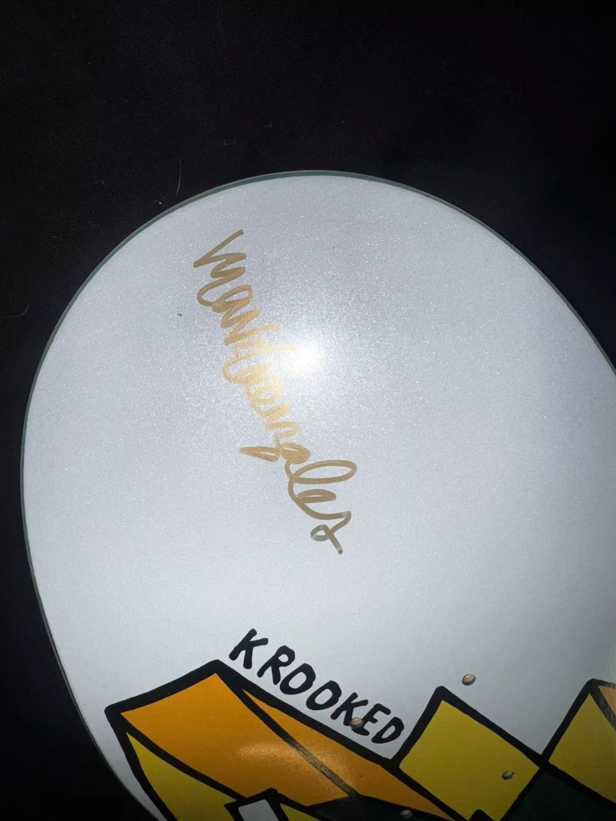 Mark Gonzales Signed Peace Love Autographed Krooked Skateboard Deck Limited Edition