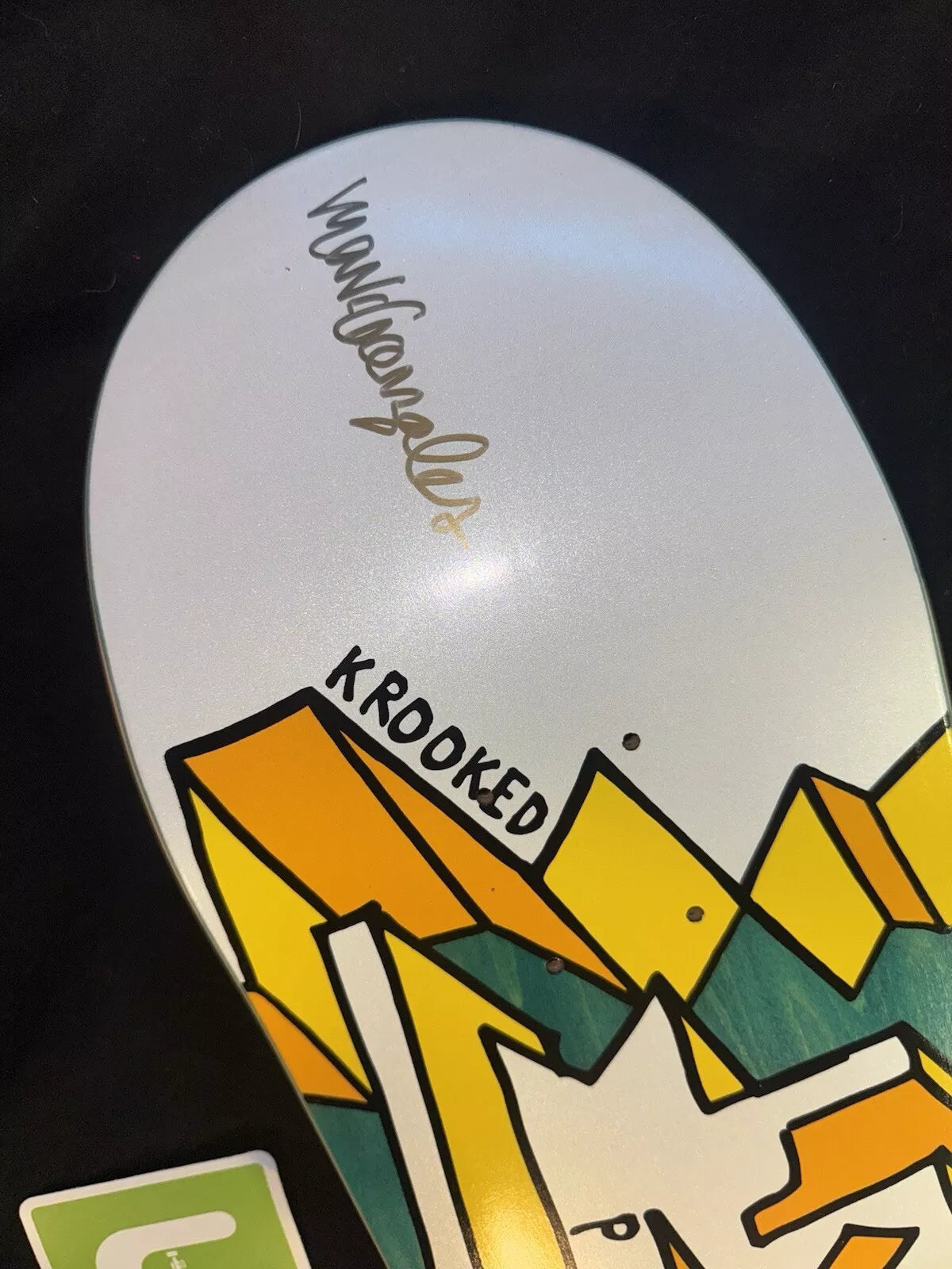 Mark Gonzales Signed Peace Love Autographed Krooked Skateboard Deck Limited Edition