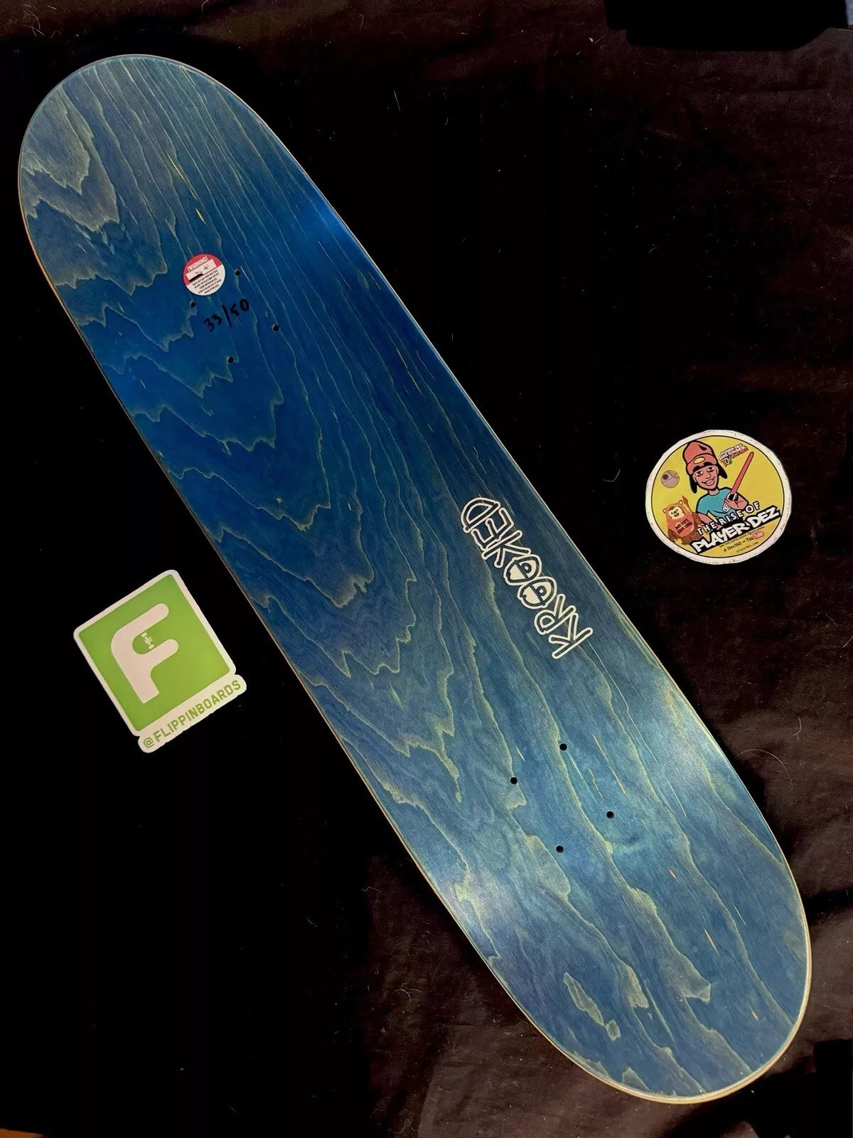 Mark Gonzales Signed Peace Love Autographed Krooked Skateboard Deck Limited Edition