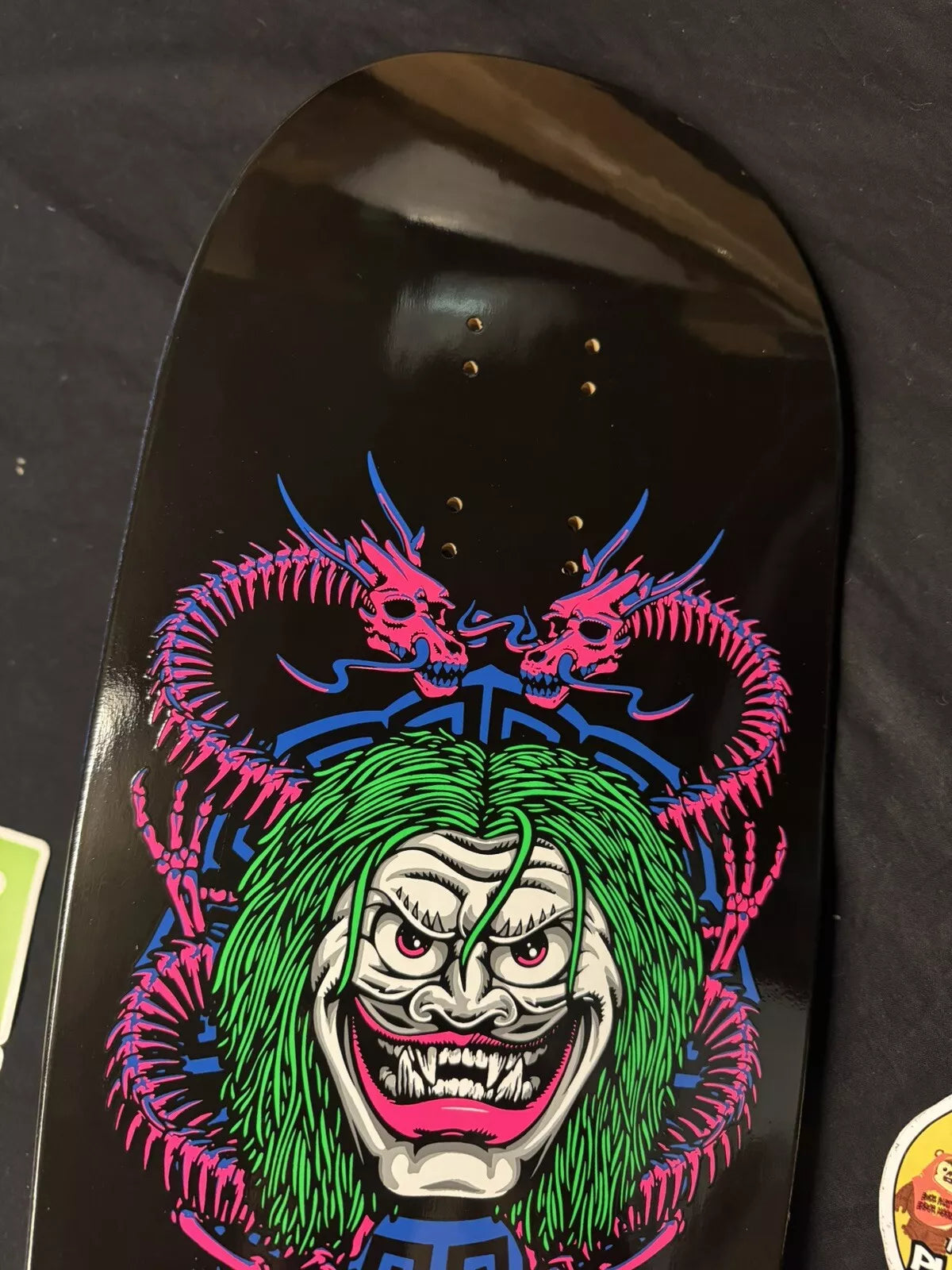 Steve Caballero Signed Blacklight Joker Autographed Skateboard Deck Powell Peralta