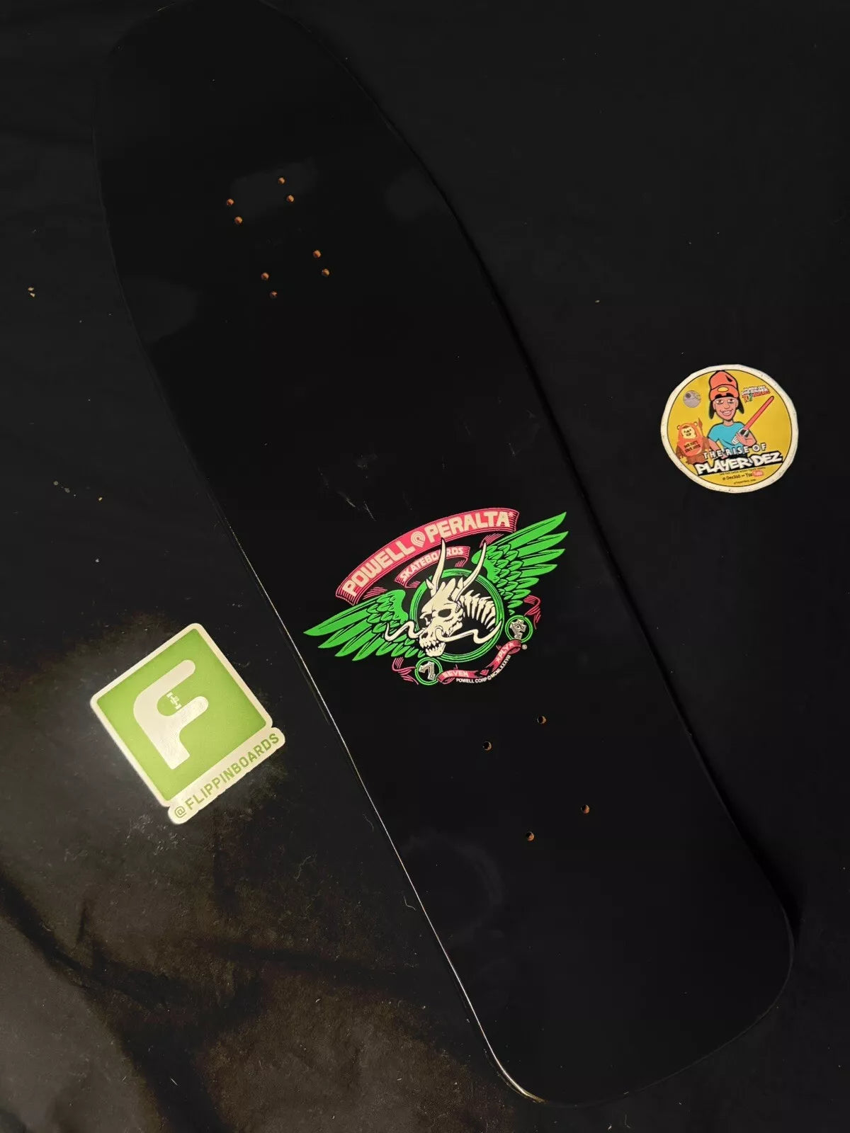 Steve Caballero Signed Blacklight Joker Autographed Skateboard Deck Powell Peralta