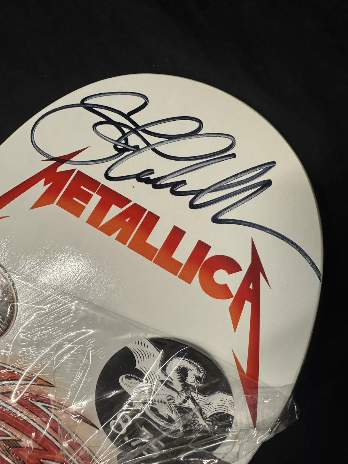 Steve Caballero Signed Metallica White Powell Peralta Autographed Skateboard Deck