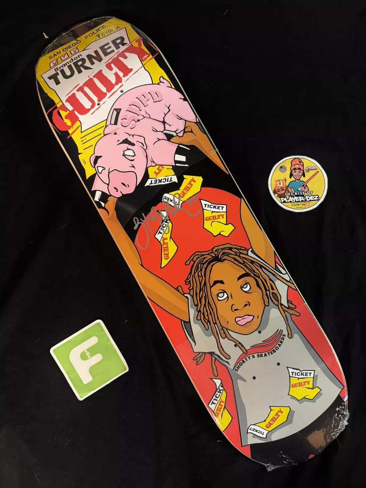 Brandon Turner Signed Guilty Shorty’s Autographed Skateboard Deck