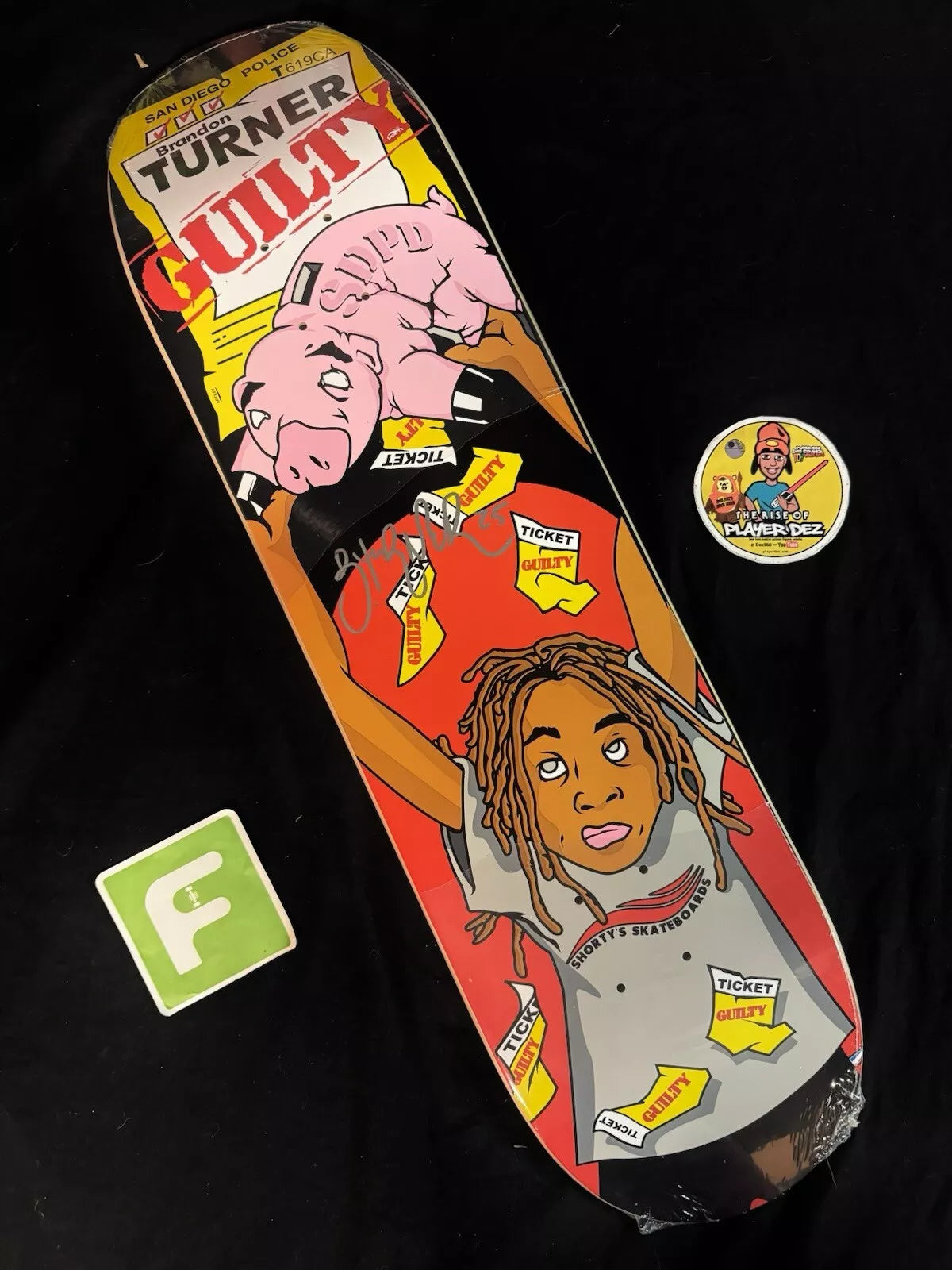 Brandon Turner Signed Guilty Shorty’s Autographed Skateboard Deck
