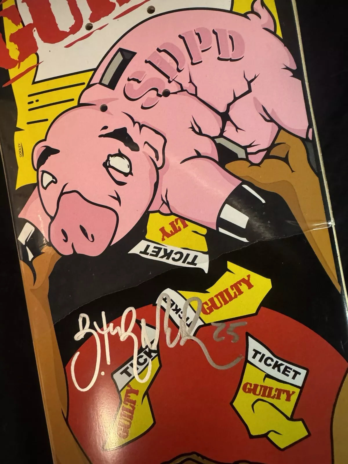 Brandon Turner Signed Guilty Shorty’s Autographed Skateboard Deck