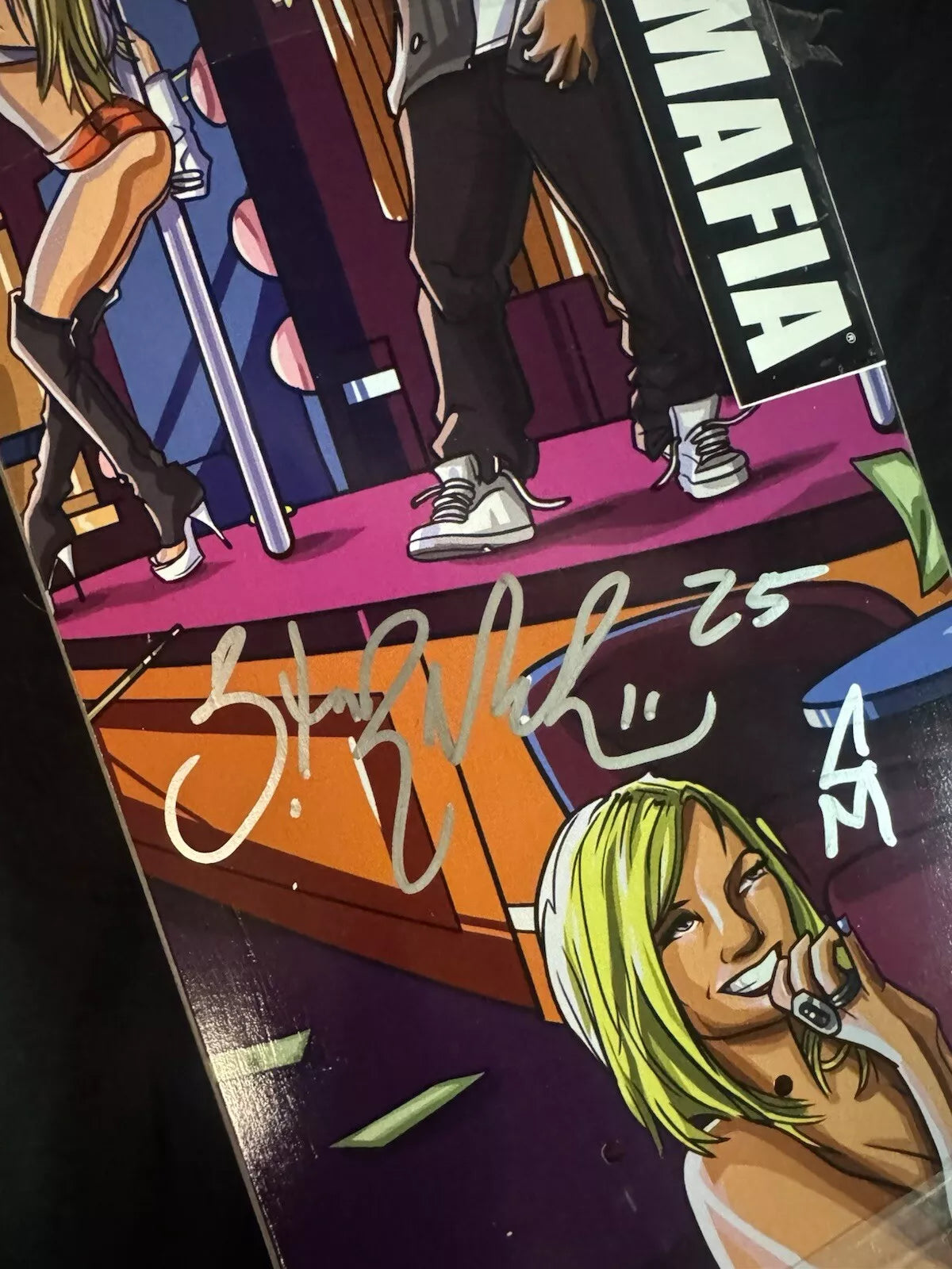 Brandon Turner Signed GTA Strip Club Autographed SK8MAFIA Skateboard Deck