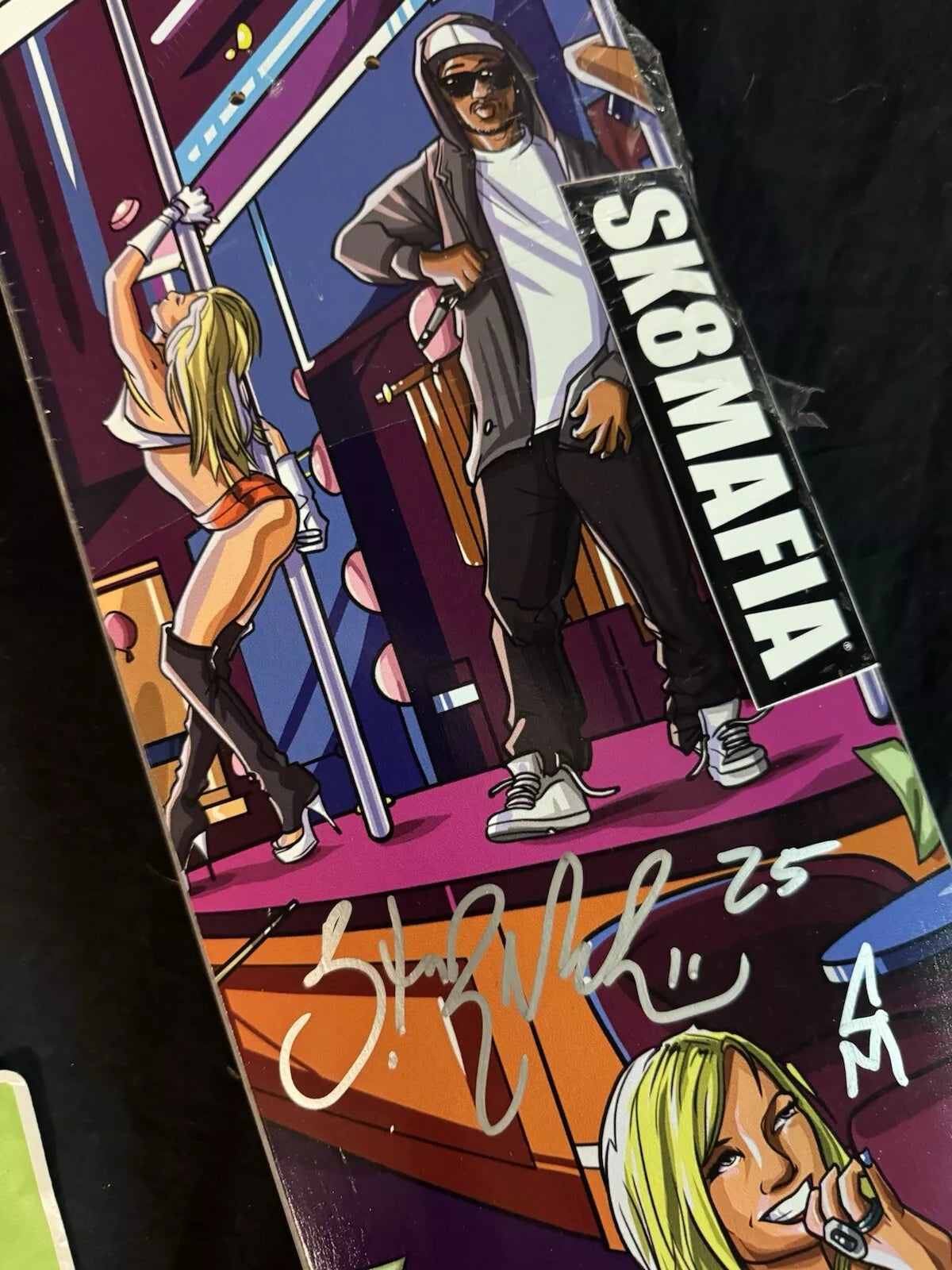 Brandon Turner Signed GTA Strip Club Autographed SK8MAFIA Skateboard Deck