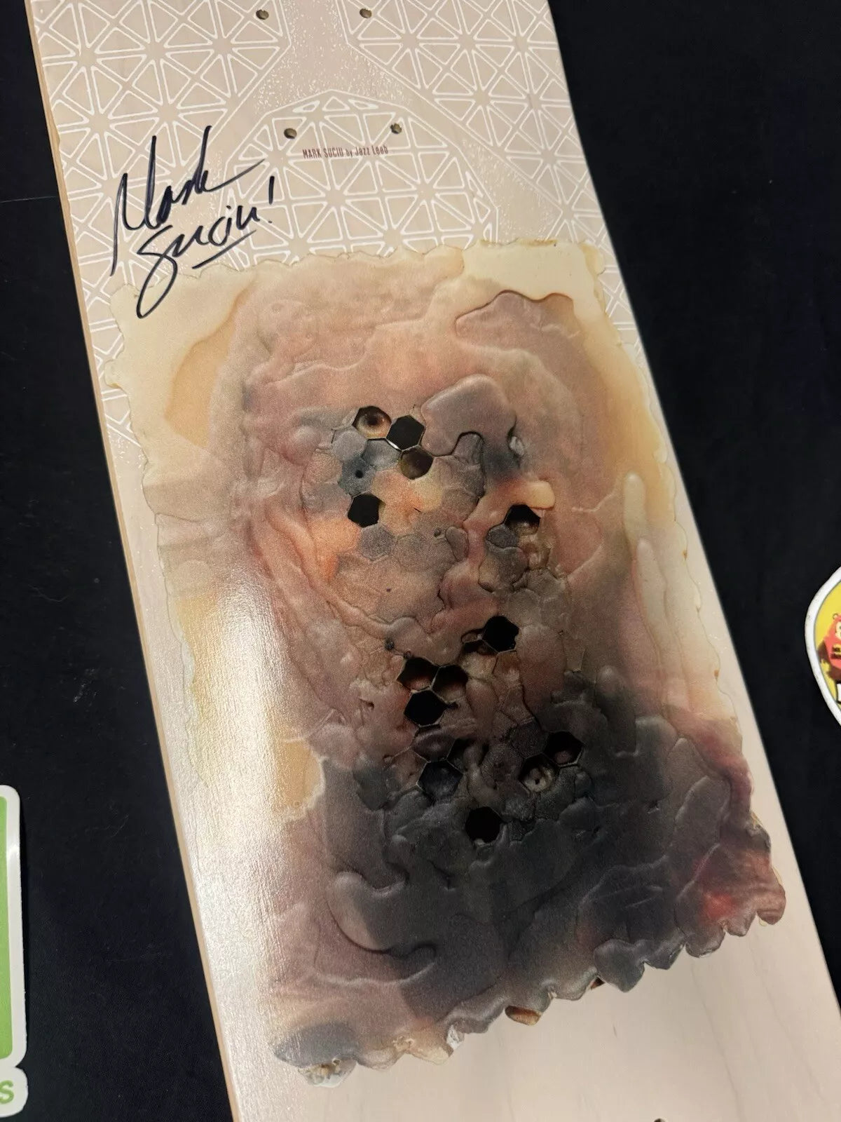 Mark Suciu Signed Habitat Autographed Skateboard Deck Jazz Leeb Art