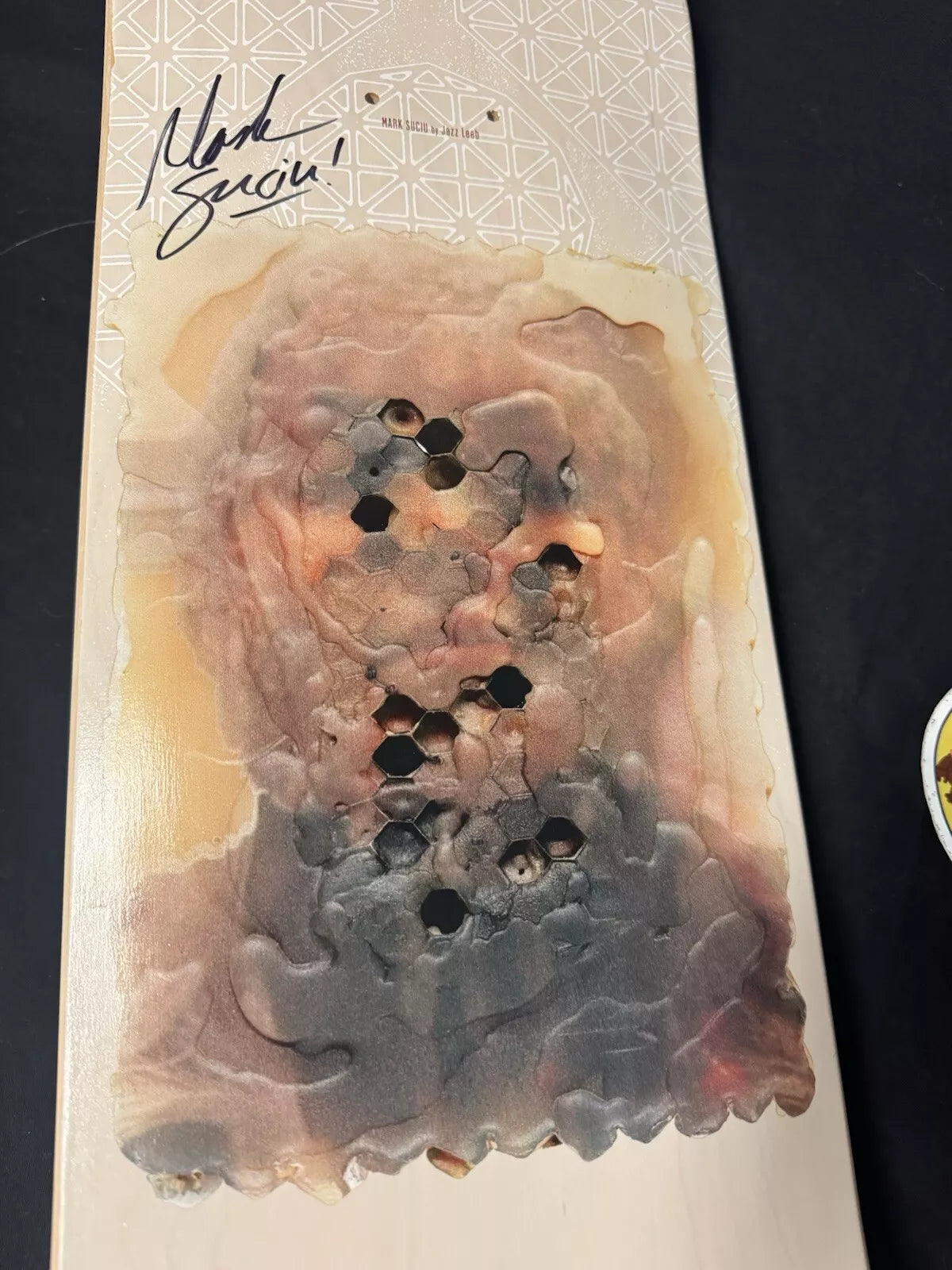Mark Suciu Signed Habitat Autographed Skateboard Deck Jazz Leeb Art