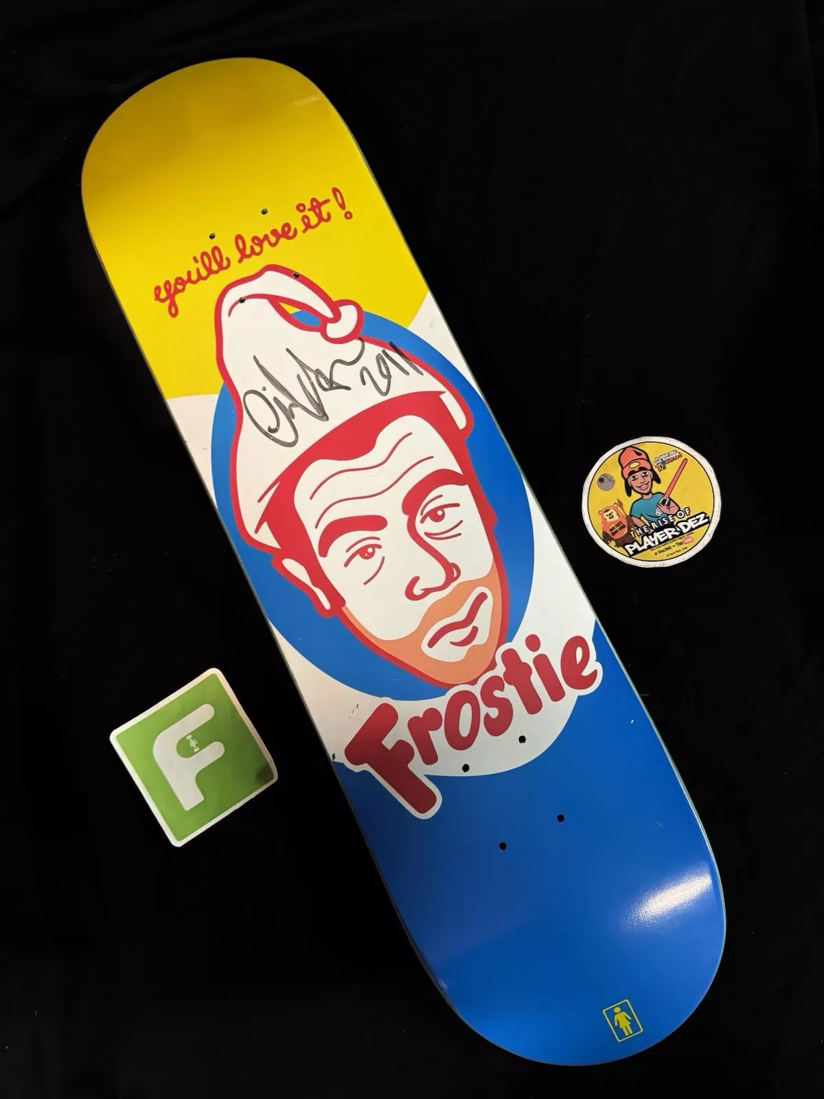 Eric Koston Signed Frostie Girl Autographed Skateboard Deck 2011