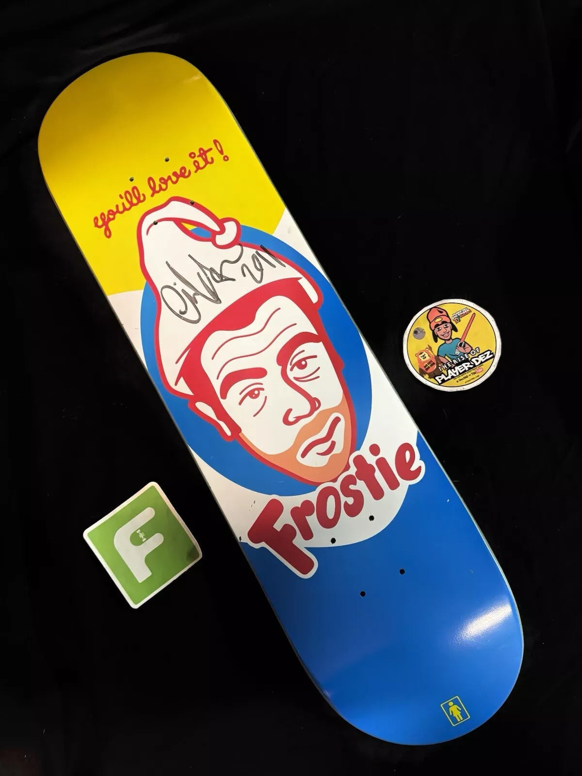 Eric Koston Signed Frostie Girl Autographed Skateboard Deck 2011