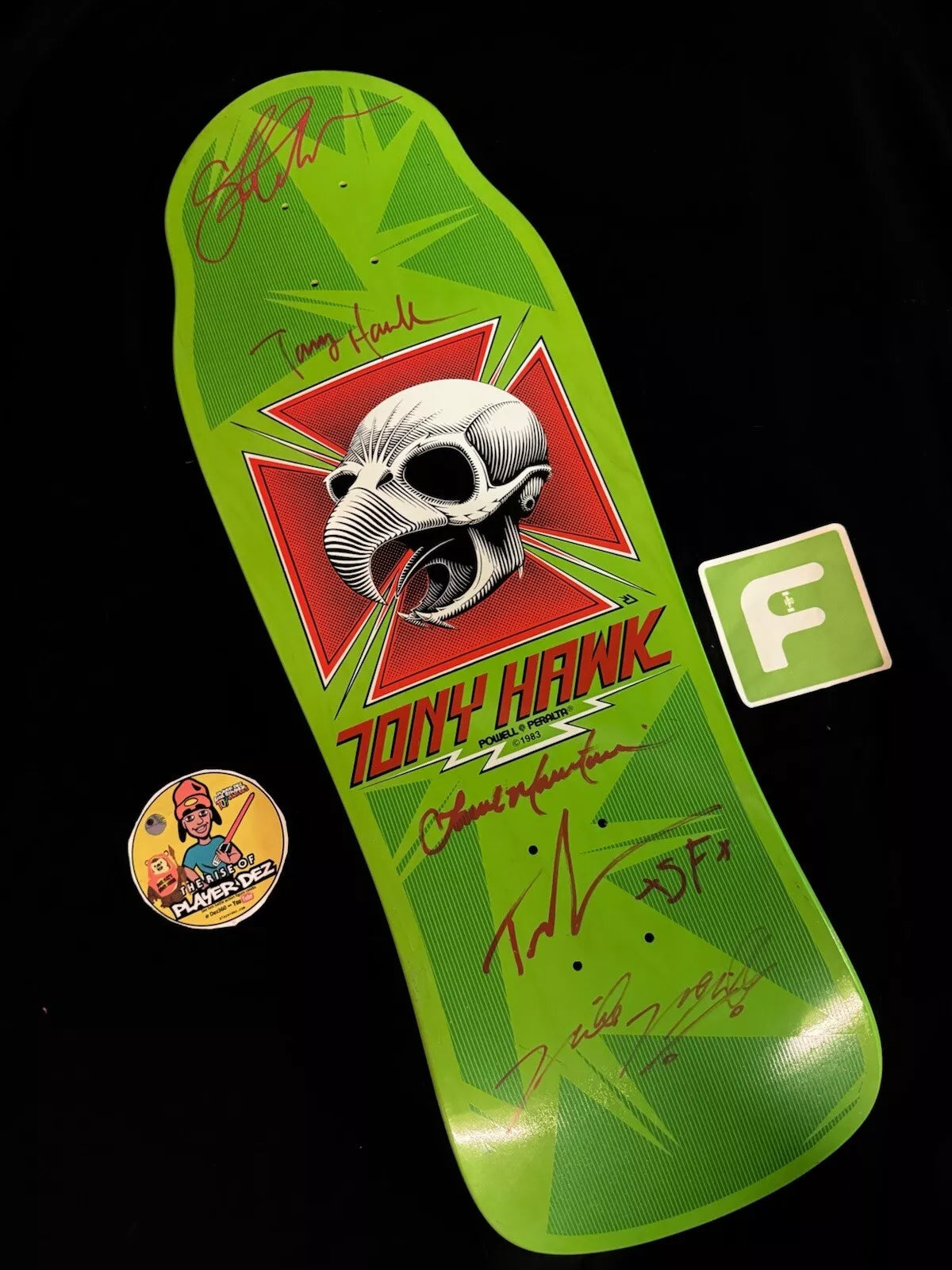 Tony Hawk Bones Brigade Team Signed Series 15 Powell Peralta Autographed Skateboard Deck