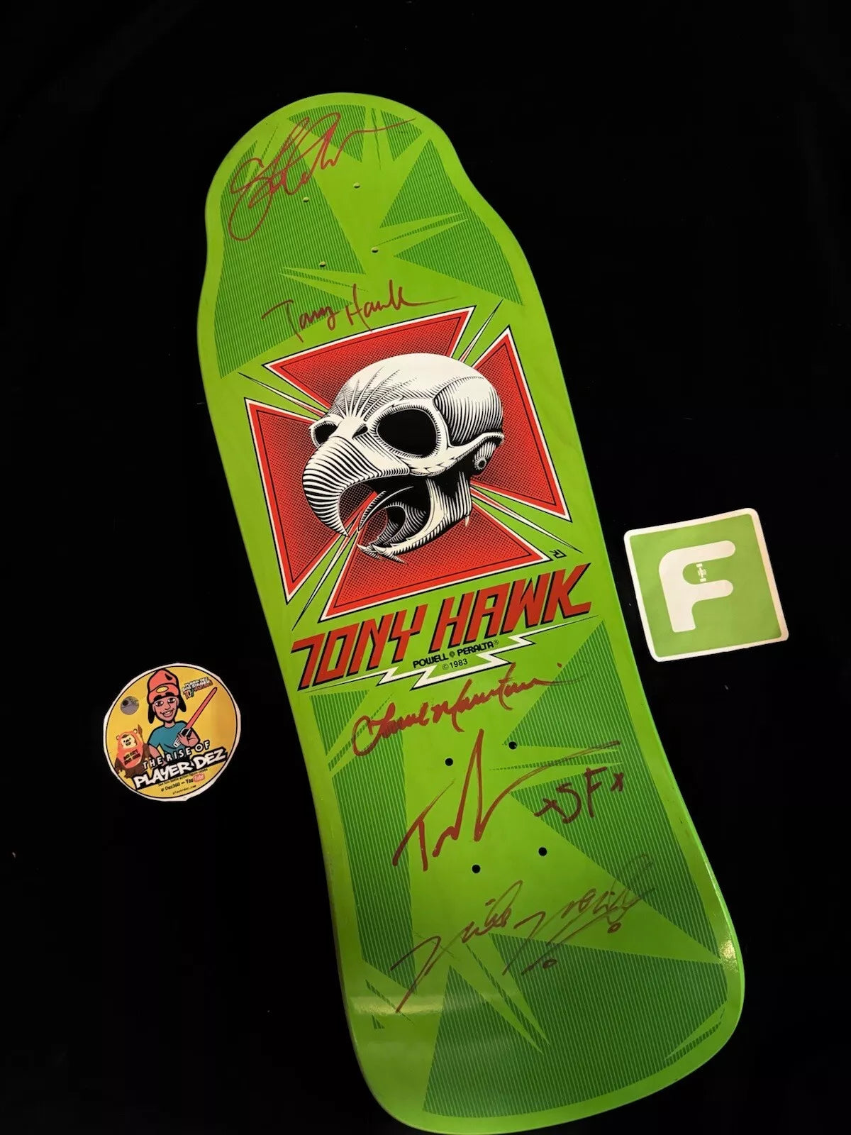 Tony Hawk Bones Brigade Team Signed Series 15 Powell Peralta Autographed Skateboard Deck